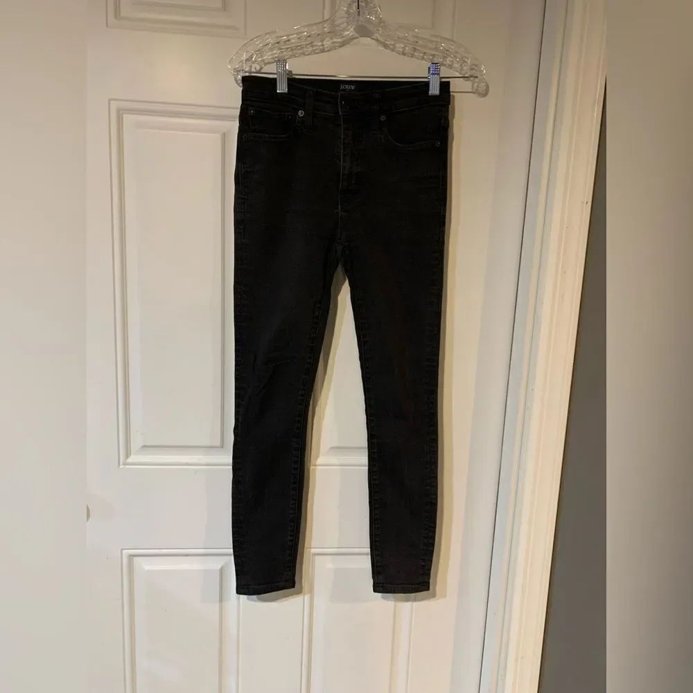 J Crew Mid Rise Skinny Women's Black Jeans